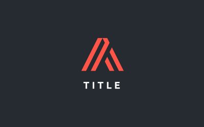 Sleek Lite Ein Coral Tech-Monogramm-Logo