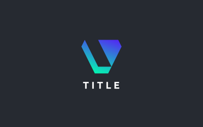 Sleek Lite V Edgy Tech Shade Monogram Logotyp