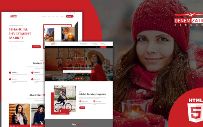 Denamizzazione Danimarca Cultura Modello di sito Web HTML5