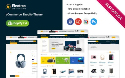Electras - E-commerce di elettronica e gadget Tema Shopify