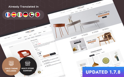 FurniWood - Мебель, домашний интерьер Искусство и ремесла PrestaShop 1.7 Адаптивная тема