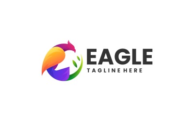 Modelo de Logotipo Colorido Vector Eagle