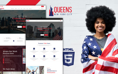 Queens New York Kültürü HTML5 Web Sitesi Şablonu