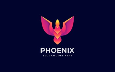 Градієнтний логотип Majestic Phoenix