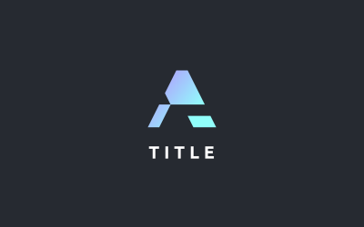Schlankes, lebendiges Glow Tech Fintech Edgy Logo