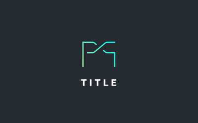 Schlankes, lebendiges Mono-Fintech-Logo von MS Shade Line