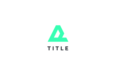 Sleek Vibrant Apex Mountain A Mint Logo