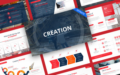 Creatie Constructie Keynote-sjabloon