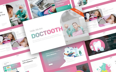 DocTooth Dentysta medyczne Szablony prezentacji PowerPoint