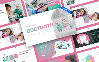 DocTooth Стоматолог Медицинский Keynote Шаблон