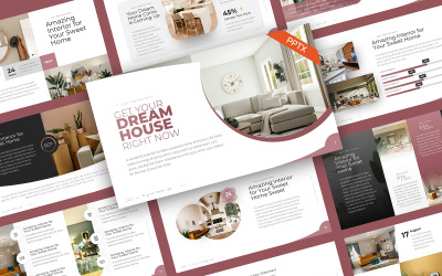 Dream House Home Interiér PowerPoint šablony
