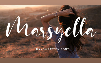 Marsyella handgeschreven displaylettertype
