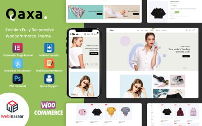 Qaxa - Tema WooCommerce de loja responsiva à moda