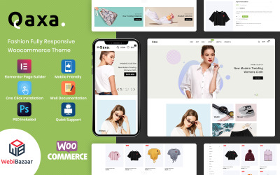 Qaxa - Tema WooCommerce del negozio reattivo alla moda