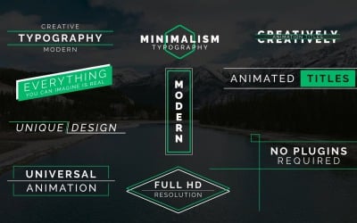 10 Smooth Animated Titles - Corporate Motion Graphic Template