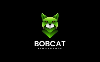 Bob Kedi Gradyan Logo Stili