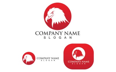 Logotipo Cabeça de Águia e Símbolo Pássaro V2