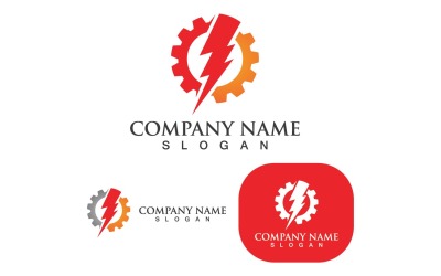 Thunderbolt Flash-logo en symbool V12