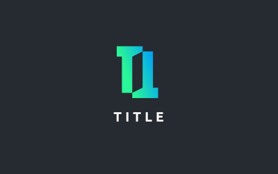 Schlankes, eckiges I Data Tech Cube Block-Logo