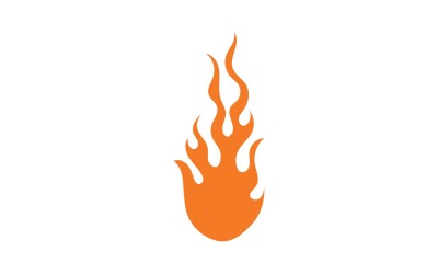 Fire Hot Flame Logo And Symbol V