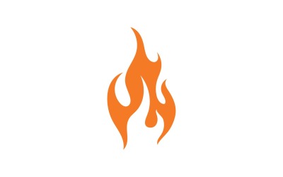 Logo e simbolo della fiamma calda del fuoco V3