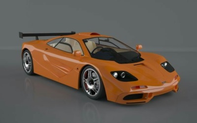 MClren F1 1994 Super Sport Car Modelo 3D