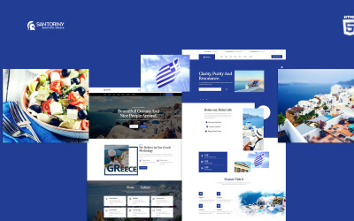 Santoriny Greece Culture HTML5 Website Template