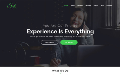 SRK - HTML-sjabloon voor parallax-bestemmingspagina met één pagina