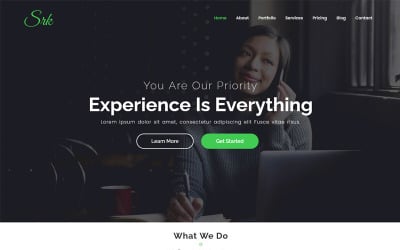 SRK - Szablon HTML strony docelowej paralaksy na jednej stronie
