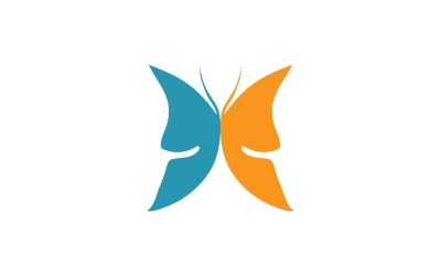 Elementi di logo a farfalla Vector Eps V10