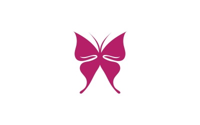Elementi di logo a farfalla Vector Eps V6