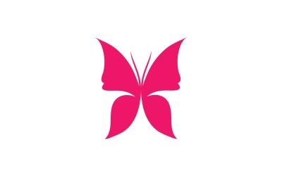 Elementi di logo farfalla Vector Eps V1