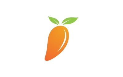 Logo de frutas de mango símbolo Vector V14