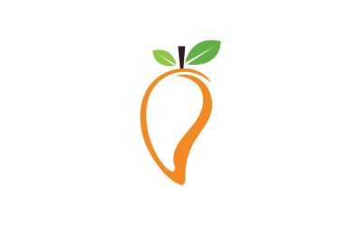 Mango Fruits Logo Symbol Vector V11