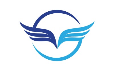 Wing Bird Falcon Logo Vector V3