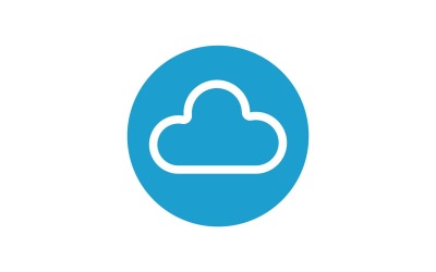 Wolkenblauer Vektor-Logo-Vektor V4