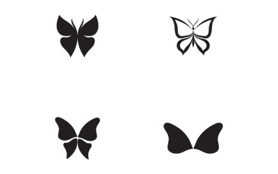 Butterfly Logo Elements Vector Eps V35