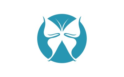 Butterfly Logo Elements Vector Eps V36