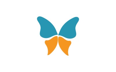 Elementi di logo a farfalla Vector Eps V14