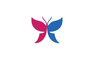 Elementi di logo a farfalla Vector Eps V18