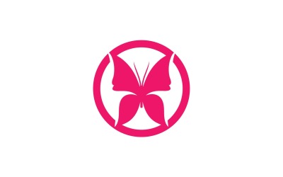 Elementi di logo a farfalla Vector Eps V19
