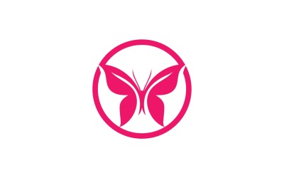Elementi di logo a farfalla Vector Eps V21