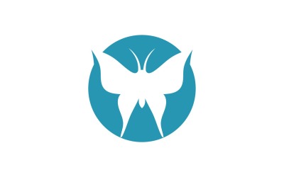 Elementi di logo a farfalla Vector Eps V28