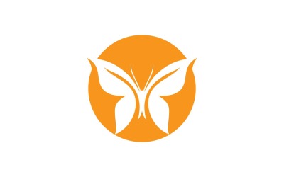 Elementi di logo a farfalla Vector Eps V29