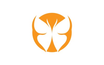 Elementi di logo a farfalla Vector Eps V30