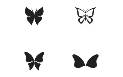 Elementi di logo a farfalla Vector Eps V35