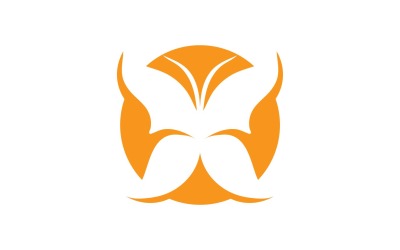 Elementi di logo a farfalla Vector Eps V37