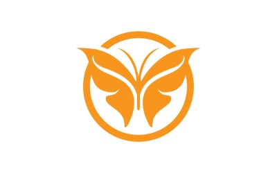 Elementi di logo a farfalla Vector Eps V39