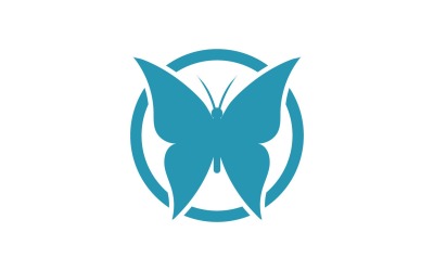 Elementi di logo a farfalla Vector Eps V40
