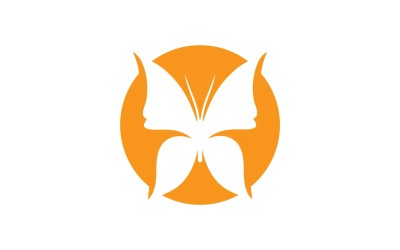 Elementi di logo a farfalla Vector Eps V41
